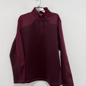 PGA Tour Men's Maroon Zip-Up Sweater